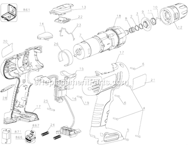 Part Location Diagram of 5101899-01 DeWALT Plate